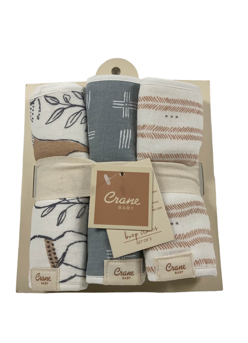 used Crane Cotton Muslin Burp Cloth Set