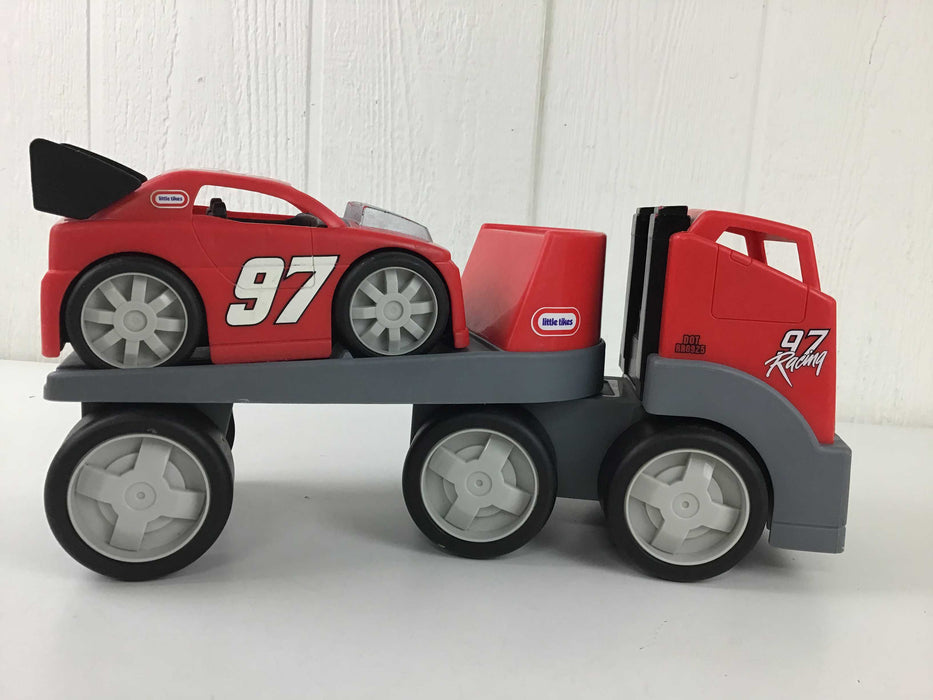 used Little Tikes Rugged Riggz Race Car Hauler