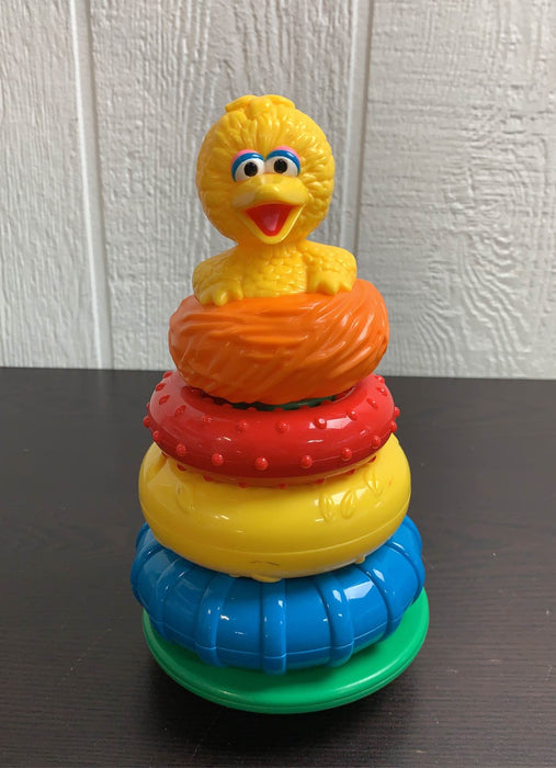 used Hasbro Sesame Street Big Bird Stacking Ring Toy