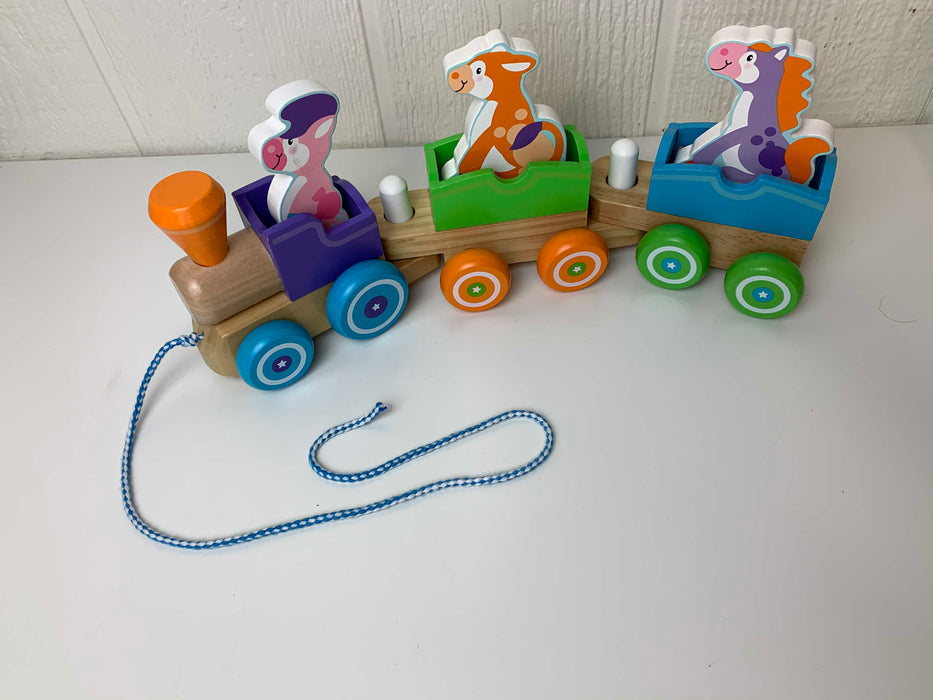 Melissa & Doug First Play Wooden Rocking Animals Train — GoodBuy Gear