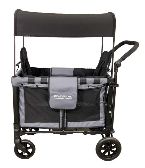 secondhand Wonderfold W2 Original Multifunctional Double Stroller Wagon, 2022, Grey