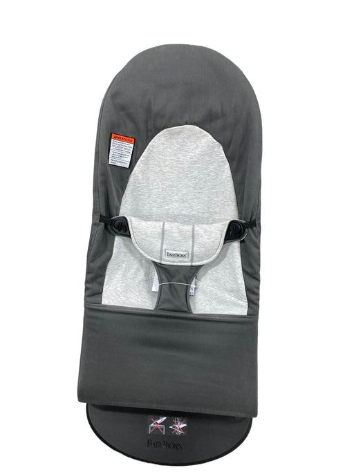 used BabyBjorn Bouncer Balance, Dark Grey/Grey, Black Frame