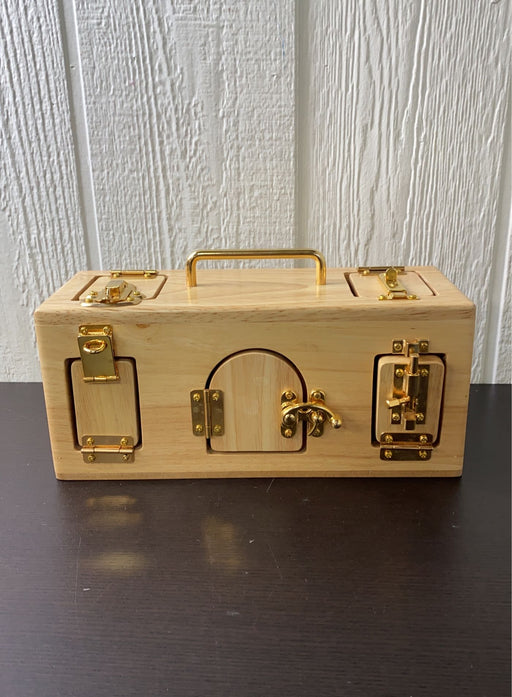 used Wooden Montessori Lock Box