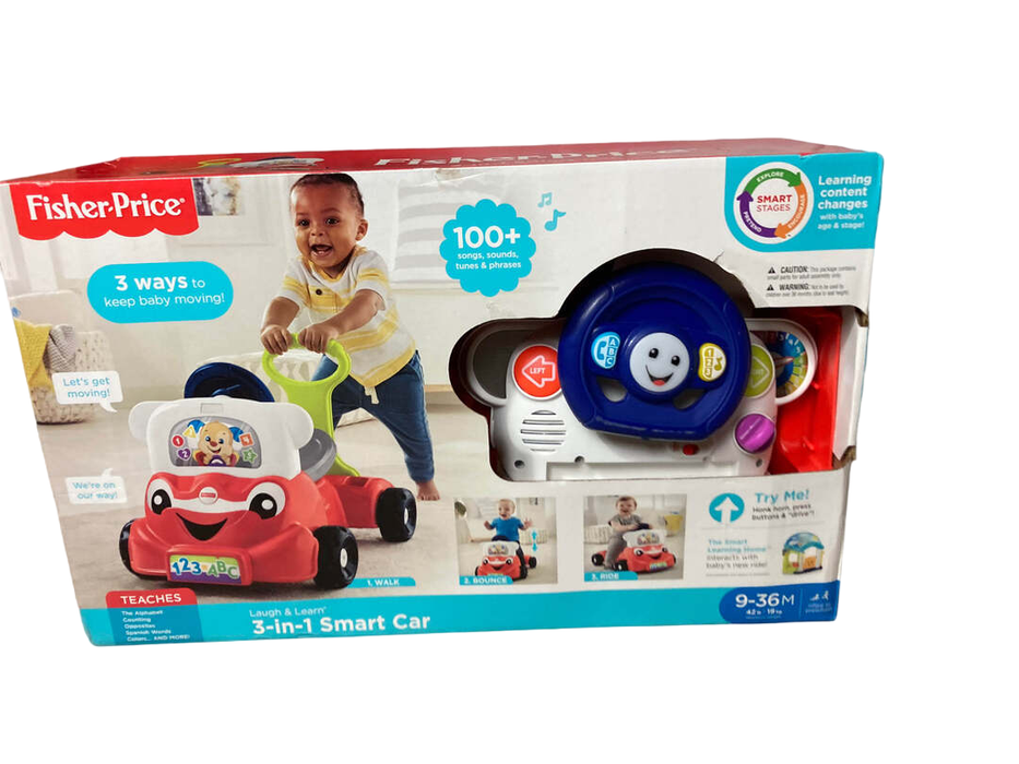 secondhand Fisher Price Laugh And Learn 3-in-1 Smart Car