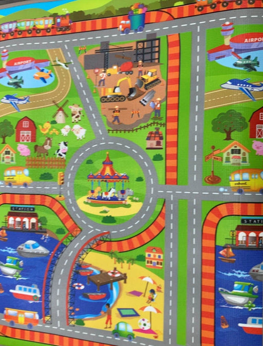 secondhand Double Sided Play Mat, 60” x 80”