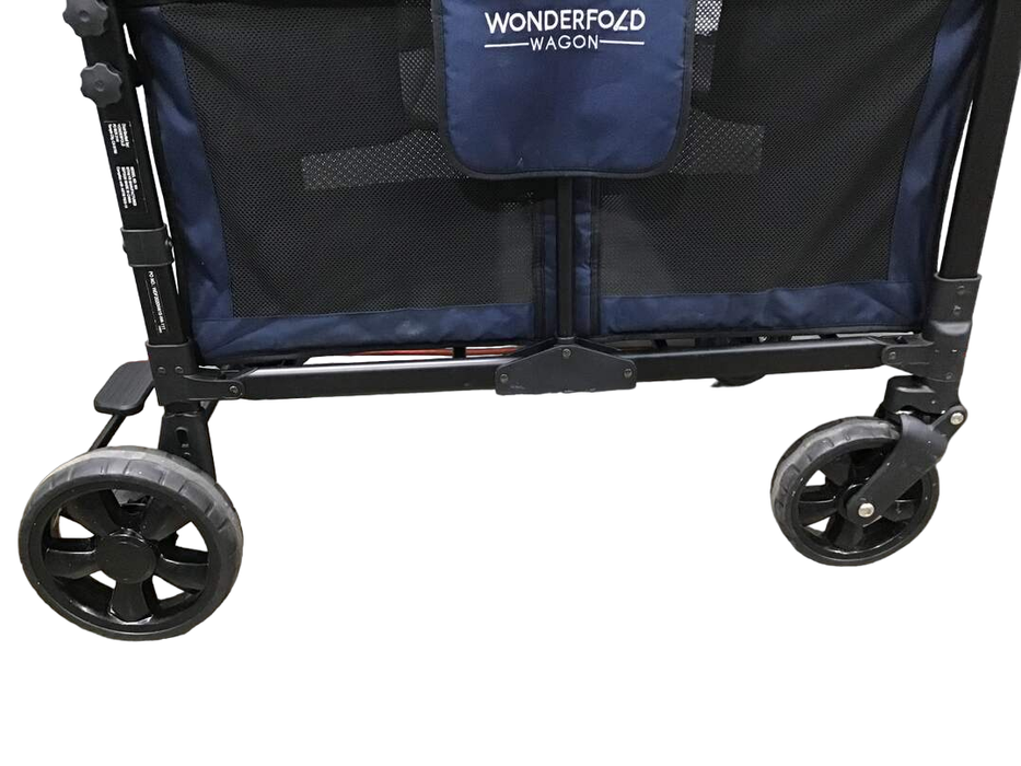 secondhand Wonderfold W4 Multifunctional Quad Stroller Wagon, 2020, Noble Navy