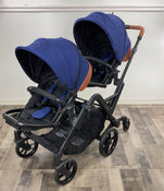 secondhand Contours Curve Double Stroller, 2018, Indigo Blue