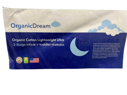 secondhand Organic Dream Organic Cotton 2-Stage Lightweight Ultra Crib Mattress Mini