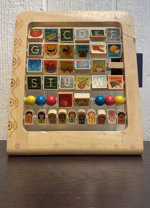 used B. toys Wood Alphabet Abacus