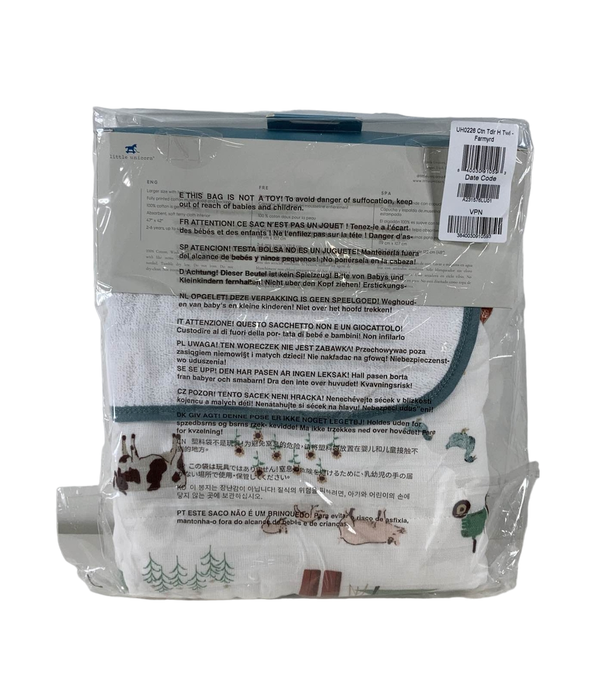 Shop Little Unicorn Toddler Hooded Towel, Farm Yard at GoodBuy Gear