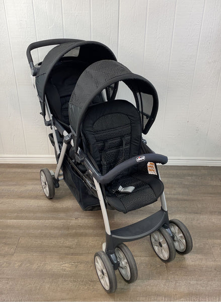Passeggino Doppio Chicco Cortina Together – Minerale, Due Posti, Pieghevole Con Una Mano, Compatibile Con Seggiolini Auto