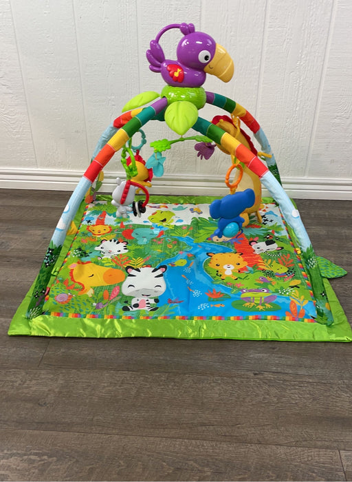 used Fisher Price Rainforest Melodies and Lights Deluxe Gym