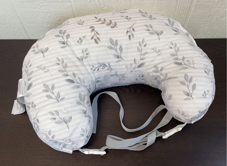 Shop Boppy Best Latch Breastfeeding Pillow, Grey Leaf Stripe at GoodBuy Gear