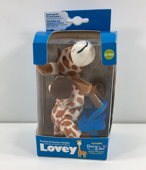 used Dr. Brown's Lovey Pacifier and Teether Holder, Giraffe