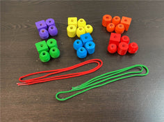 secondhand Melissa & Doug Primary Lacing Beads