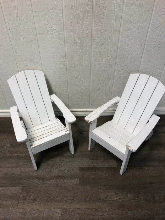 used BUNDLE Kids Wooden Outdoor Chairs