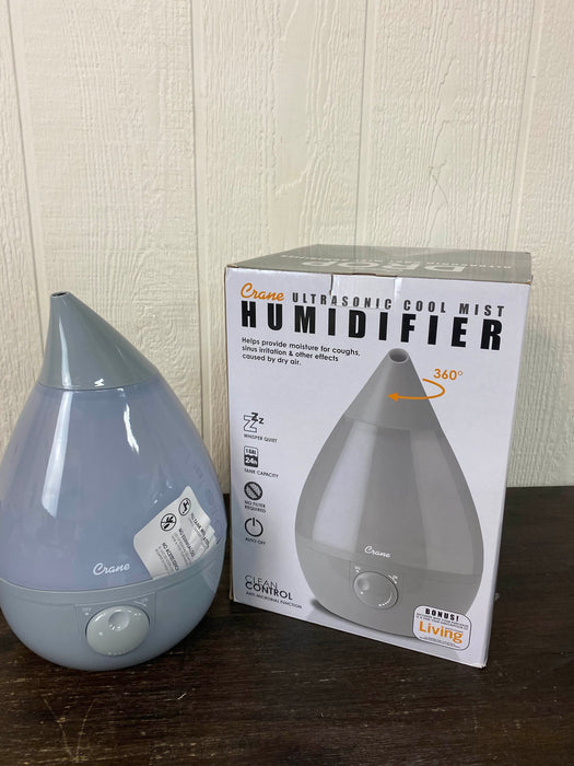 used Crane Ultrasonic Cool Mist Humidifier, Gray