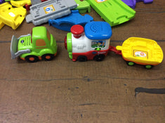 secondhand BUNDLE Infant & Toddler Toys Vtech go go track with train and dozer