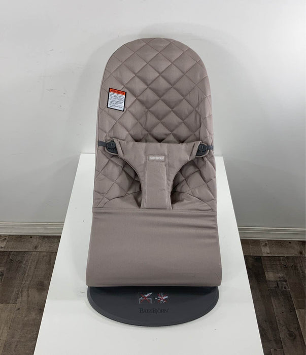 used BabyBjorn Bouncer Bliss, Sand Gray, Cotton