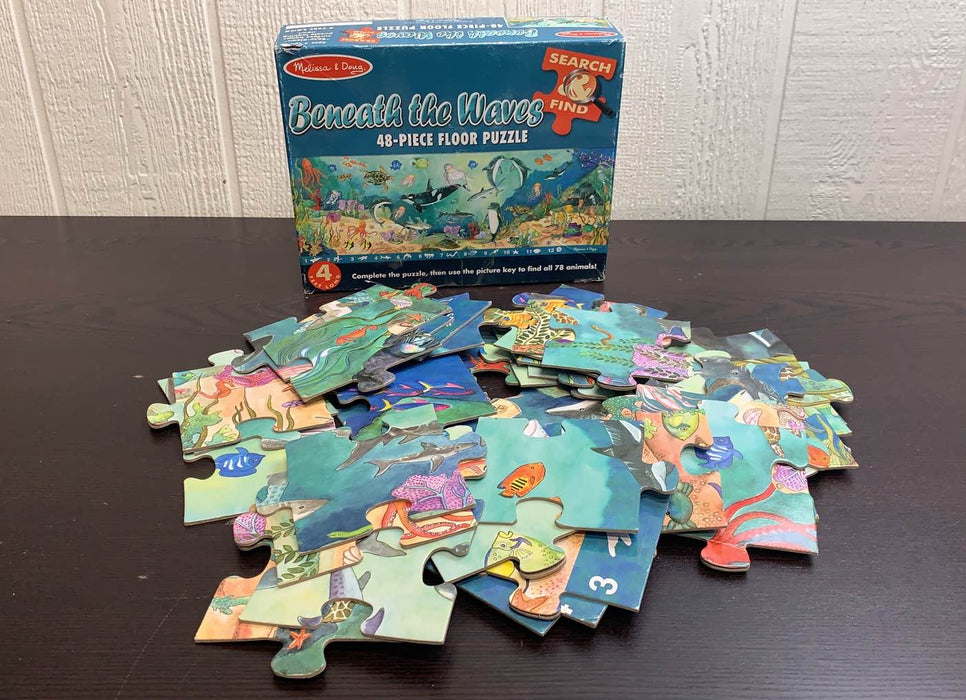 used Melissa & Doug Floor Puzzle, Beneath the Waves