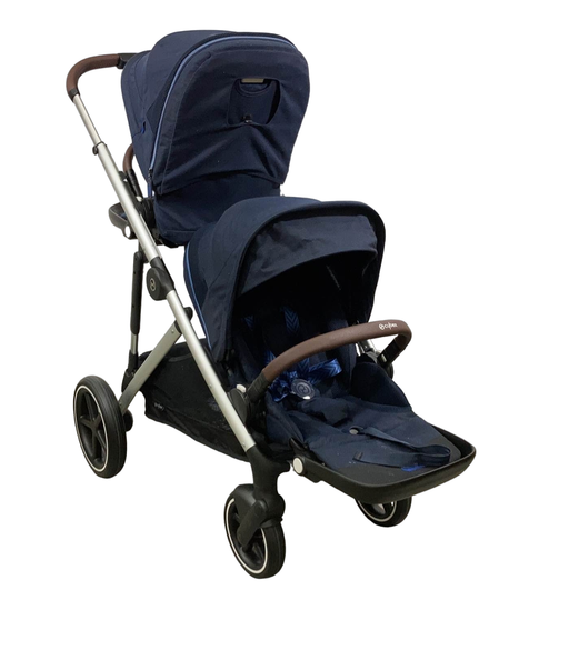 used Cybex Gazelle S Double Stroller, 2023, Navy Blue