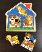 secondhand Melissa & Doug Jumbo Knob Puzzle