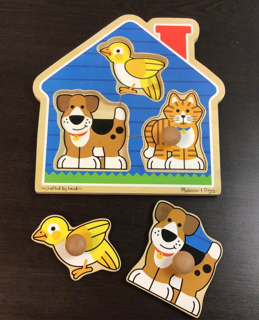 secondhand Melissa & Doug Jumbo Knob Puzzle