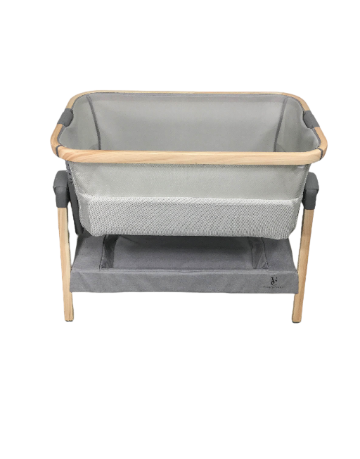 Venice Child California Dreaming Portable Bedside Bassinet, Grey/Wood
