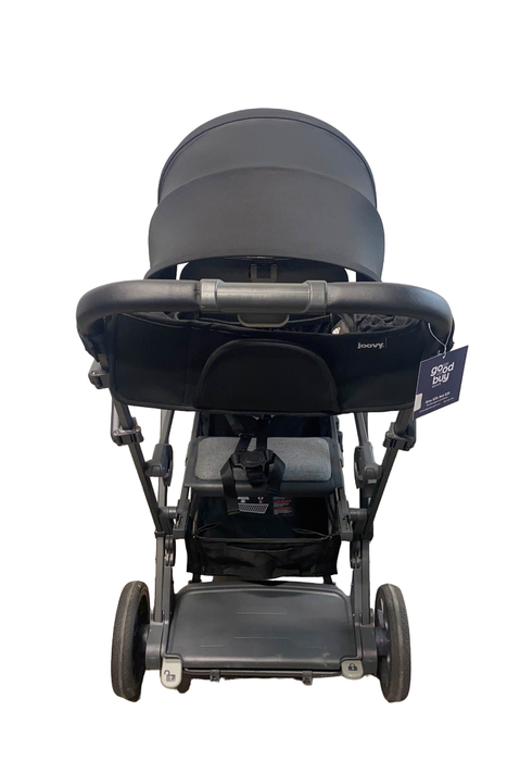 Joovy Caboose S Too Sit And Stand Double Stroller, 2018, Black Melange