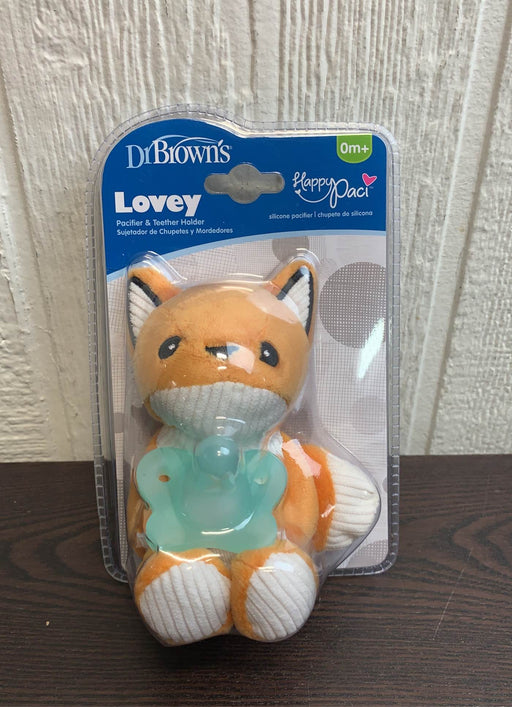 Shop Dr. Brown's Lovey Pacifier and Teether Holder, Fox at GoodBuy Gear