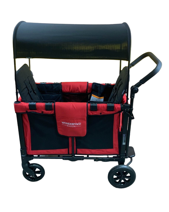 secondhand Wonderfold W2 Original Multifunctional Double Stroller Wagon, 2021, Red