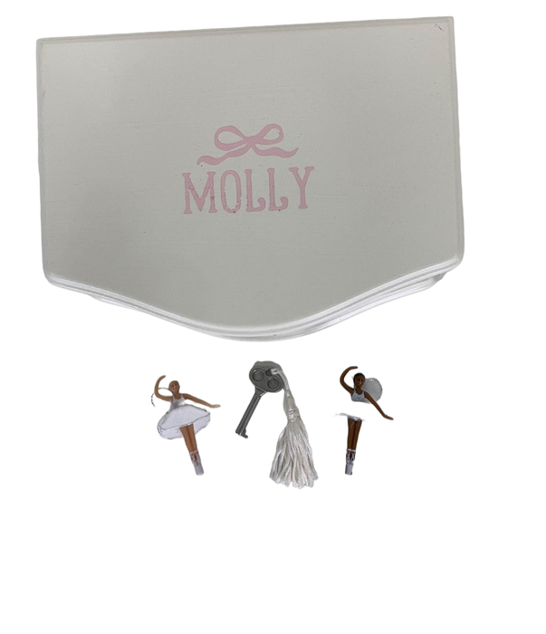 Pottery Barn Kids Abigail Jewelry Box, Cream, Medium