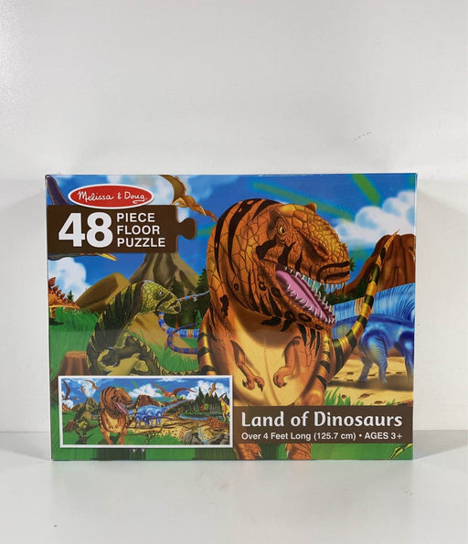 used Melissa & Doug Floor Puzzle, Land of Dinosaurs