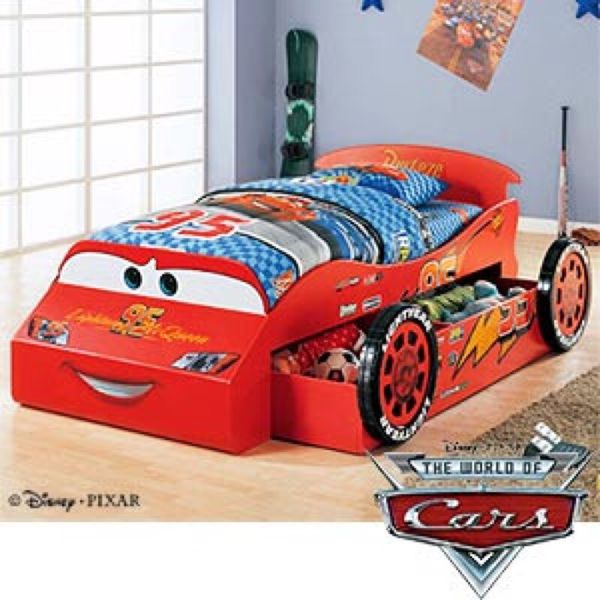 Disney Lightning McQueen Twin Bed with Trundle