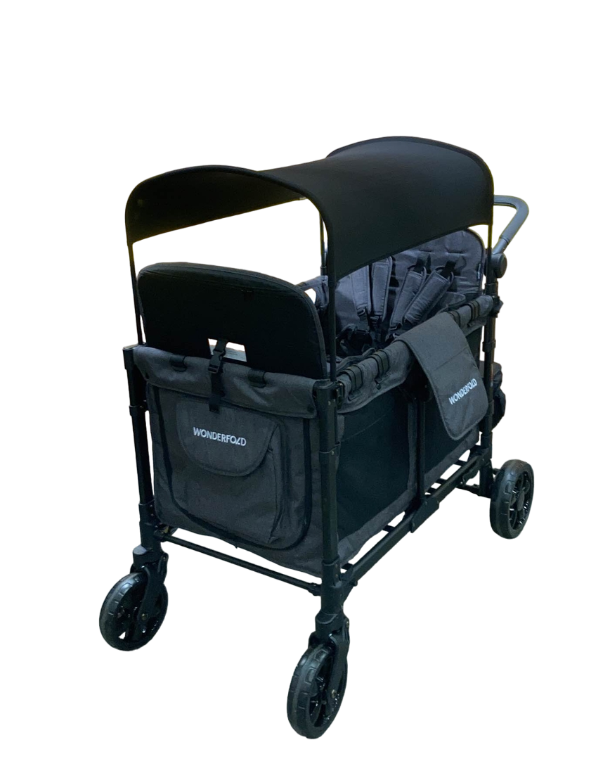 Wonderfold W4 Elite Stroller Wagon, Charcoal Gray, 2023