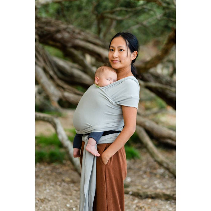 used Boba Baby Wrap Carrier, Serenity Light Gray