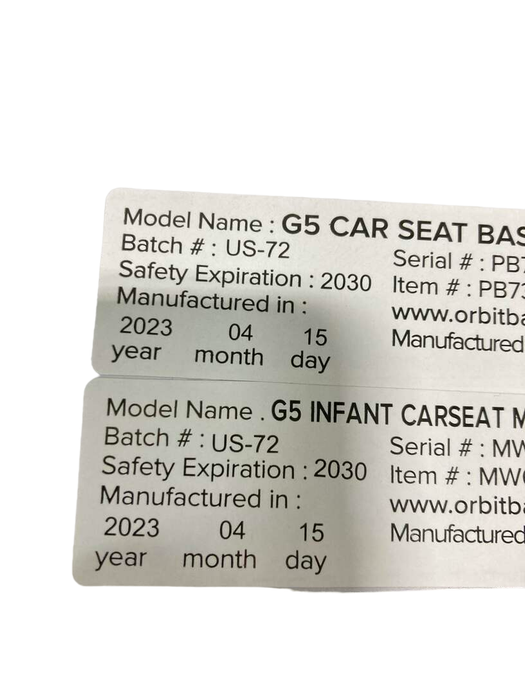 Orbit Baby G5 Infant Car Seat, 2023, Merino Wool