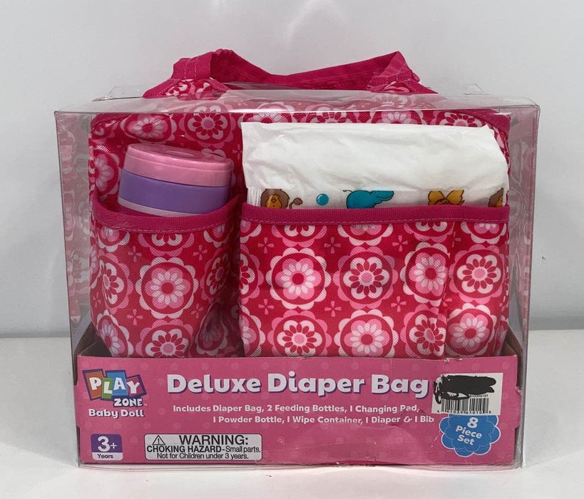 secondhand Play Zone Deluxe Baby Doll Diaper Bag Set