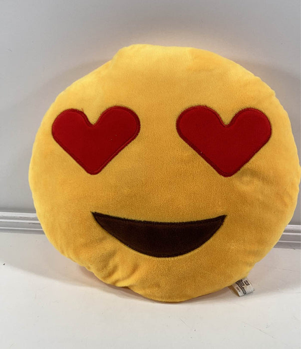 used Heart Eyes Emoji Pillow