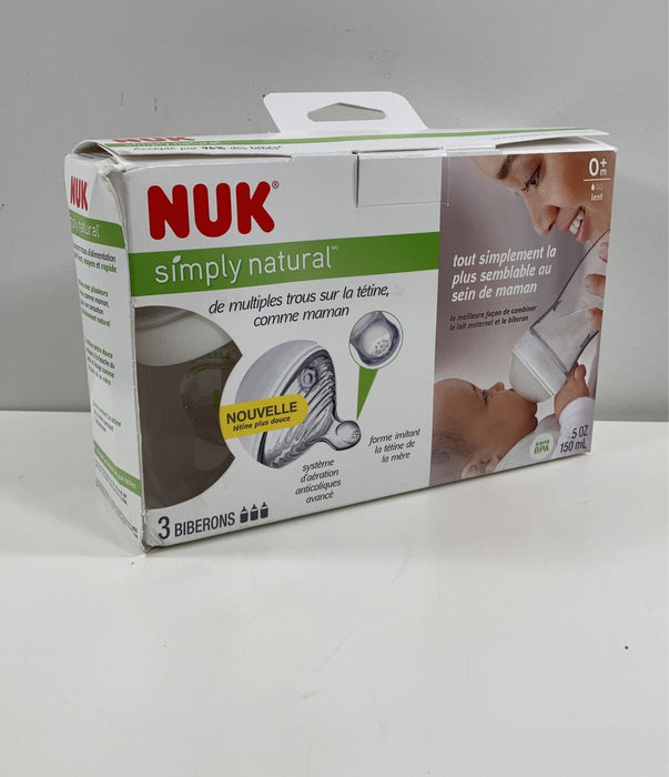 used NUK Simply Natural Bottle, 3 Pack