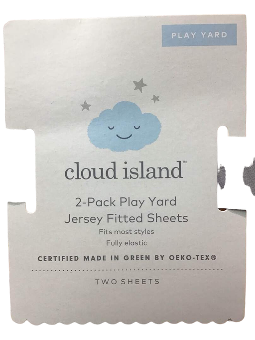 secondhand Cloud Island Set Of 2 Fitted Crib Sheets, Unicorn & Solid Apricot