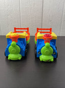 secondhand Fisher Price Little People Choo-Choo Zoo Train, x2