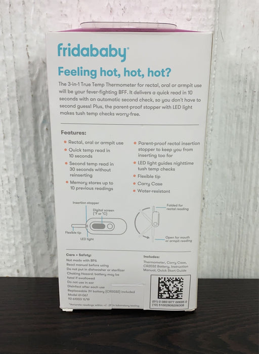 secondhand FridaBaby 3-in-1 Thermometer