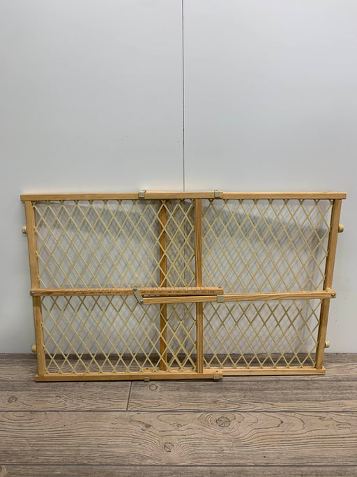 secondhand Evenflo Position And Lock Tall Pressure Mount Wood Gate