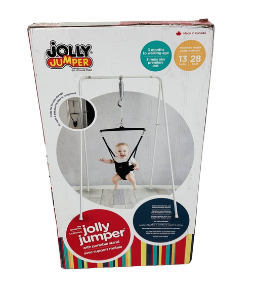 used Jolly Jumper Baby Jumper With Stand, Black