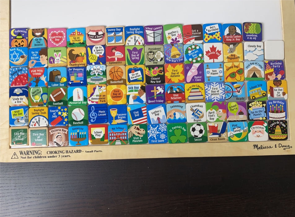 secondhand Melissa & Doug Monthly Magnetic Calendar