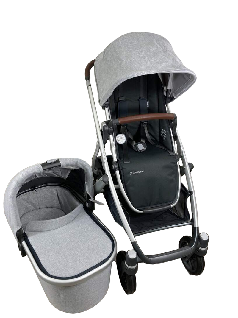 uppababy vista v2 grey melange UPPAbaby VISTA V2 Stroller, Stella (Grey Brushed Melange), 2021