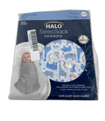 used Halo SleepSack Swaddle, S, Blue Safari