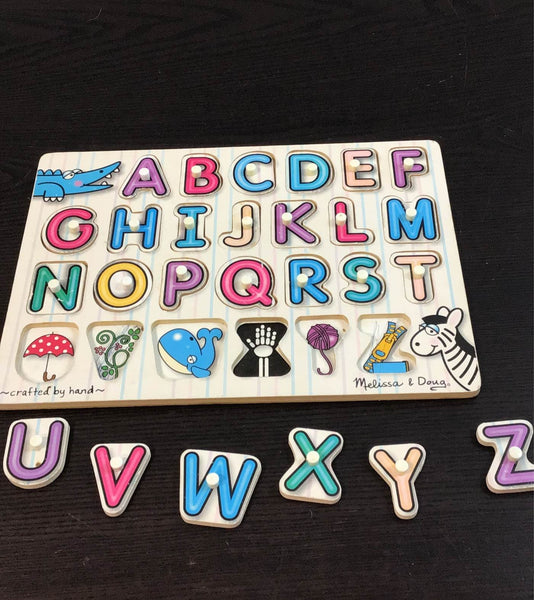 Melissa & Doug - See Inside Peg Puzzle Alphabet