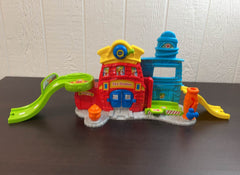 used VTech Go! Go! Smart Wheels Mickey Mouse Silly Slides Fire Station